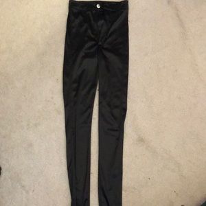 Satin skinny pants size XS